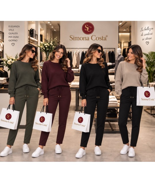 Pantaloni Tessuto Tecnico EC01 - Simona Costa Pantaloni donna SCEC01
