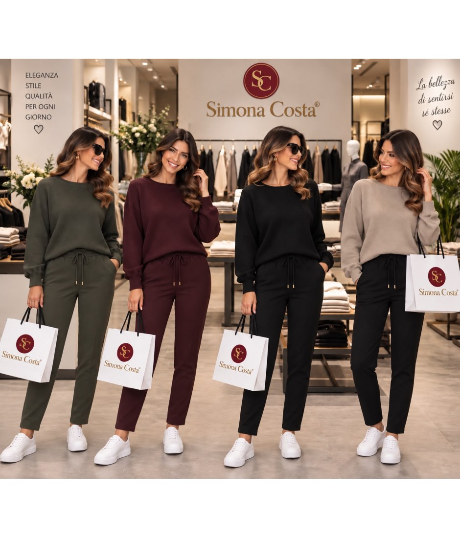 Pantaloni Tessuto Tecnico EC01 - Simona Costa Pantaloni donna SCEC01