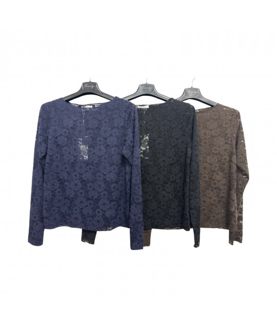 Maglia Macramè HHP60034 - Encaty Maglieria e t-shirt donna ECHHP60034