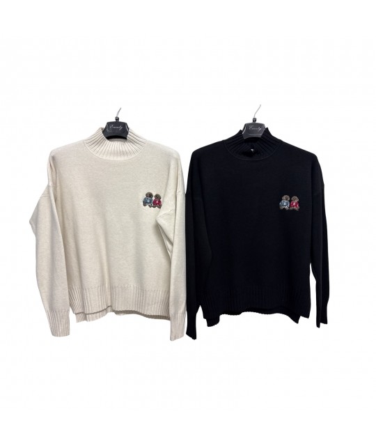 Maglia Lupetto M5090 - Encaty Maglieria e t-shirt donna ECM5090