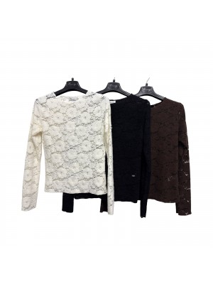 Maglia Macramè RHP60044 - Encaty Maglieria e t-shirt donna ECRHP60044