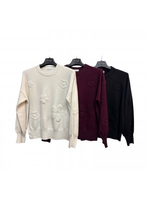 Maglia Fiori HBE84622 - Encaty Maglieria e t-shirt donna ECHBE84622