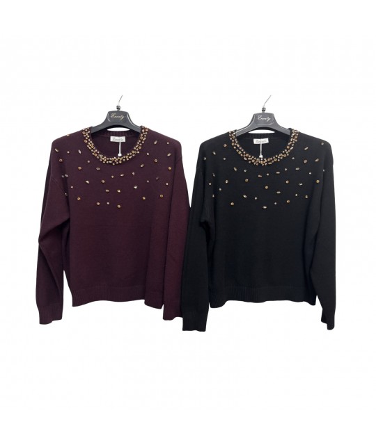 Maglia Girocollo M5098 - Encaty Maglieria e t-shirt donna ECM5098