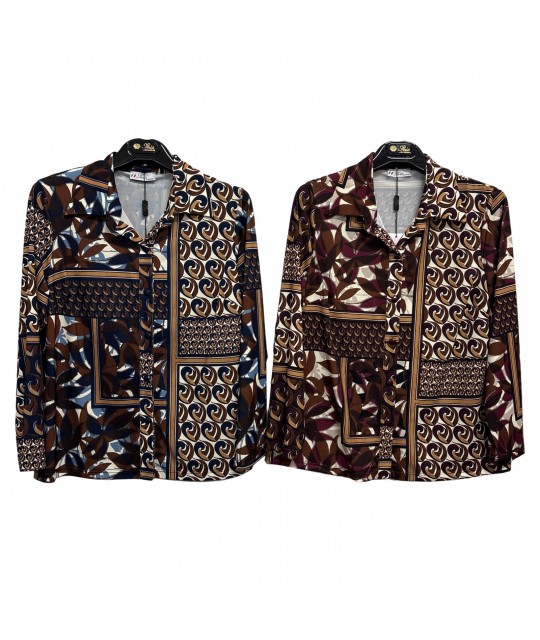 Camicia Fantasia Arianna - Perla Oversize Camicie e Bluse donna POARIANNA
