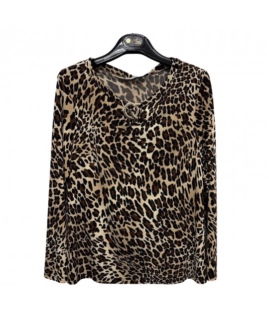Maglia Animalier Carmencita - Perla Oversize Maglieria e t-shirt donna POCARMENCITA