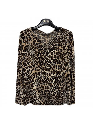 Maglia Animalier Carmencita - Perla Oversize Maglieria e t-shirt donna POCARMENCITA