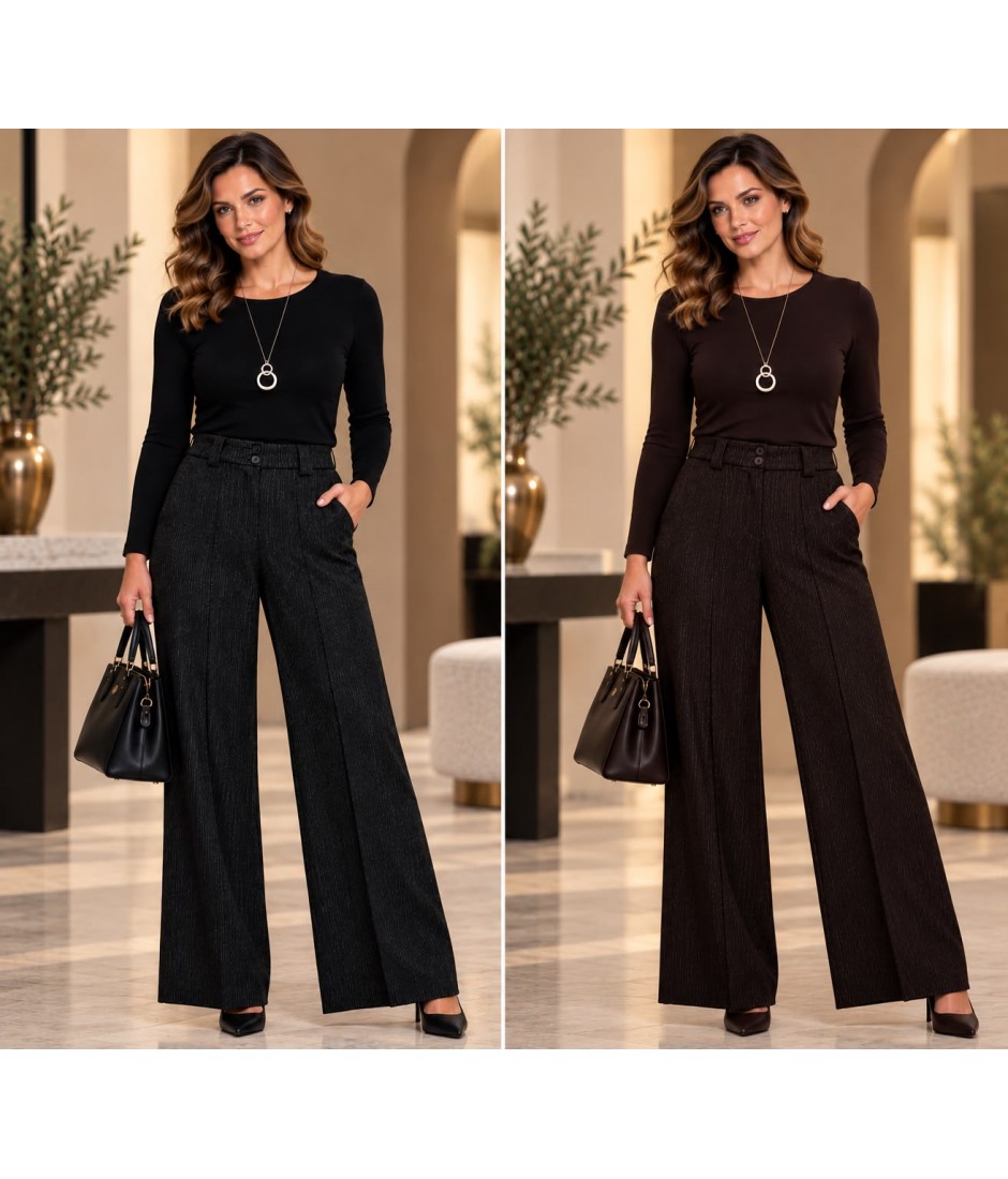 Pantaloni Palazzo Pisa - Perla Oversize Pantaloni donna POPISA