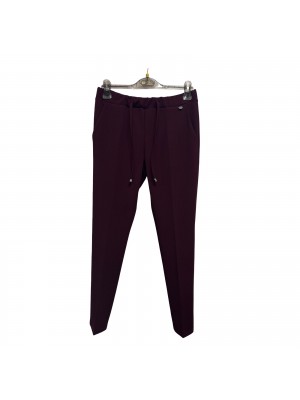 Pantaloni Scuba Crêpes Laccetto - Perla Oversize Pantaloni donna POLACCETTO
