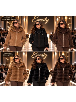 Montoncino Reversibile B807 - Encaty Cappotti e giubbotti ECB807