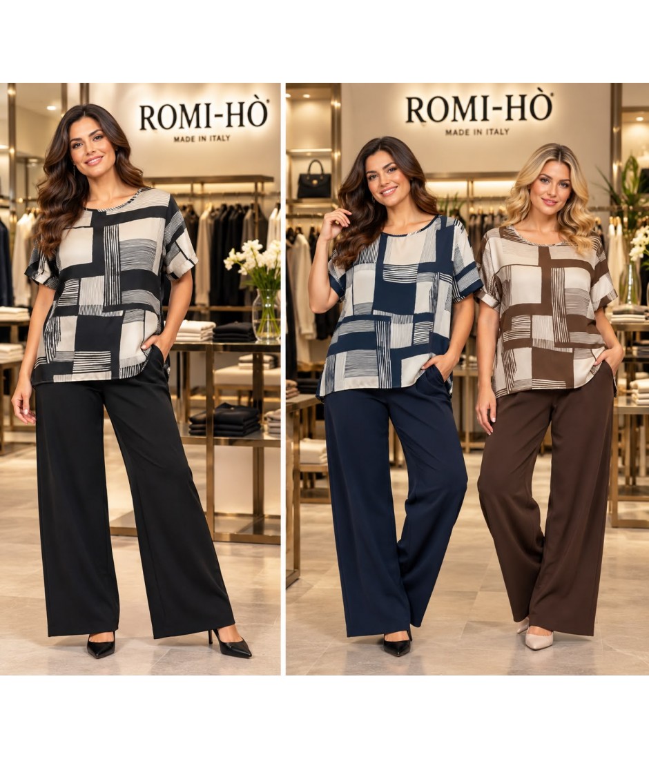 Bluse Fantasia D2945 - Romi-hò Camicie e Bluse donna RHD2945