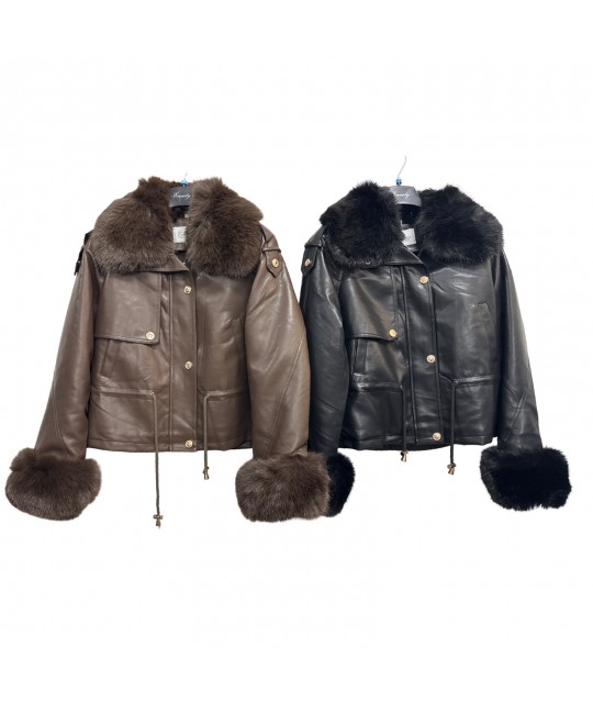 Giubbino Pelliccia M8805 - Encaty Piumini e giubbini ECM8805