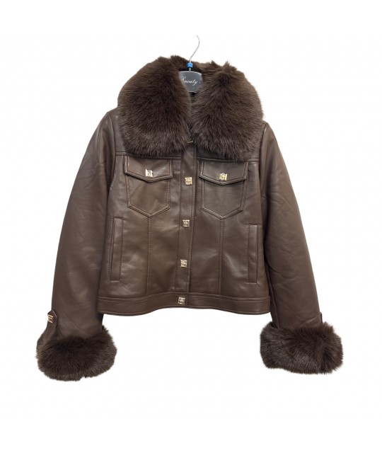 Giubbino Pelliccia M8803 - Encaty Piumini e giubbini ECM8803