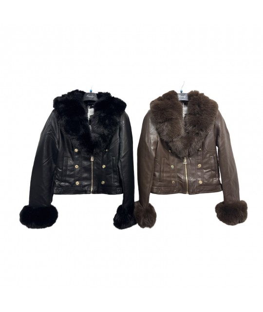 Giubbino Ecopelle M8808 - Encaty Piumini e giubbini ECM8808