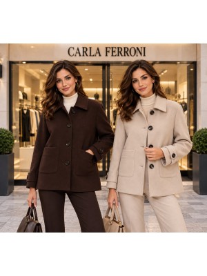 Giaccone Tinta Unita 70392 - Carla Ferroni Cappotti e giubbotti CF70392