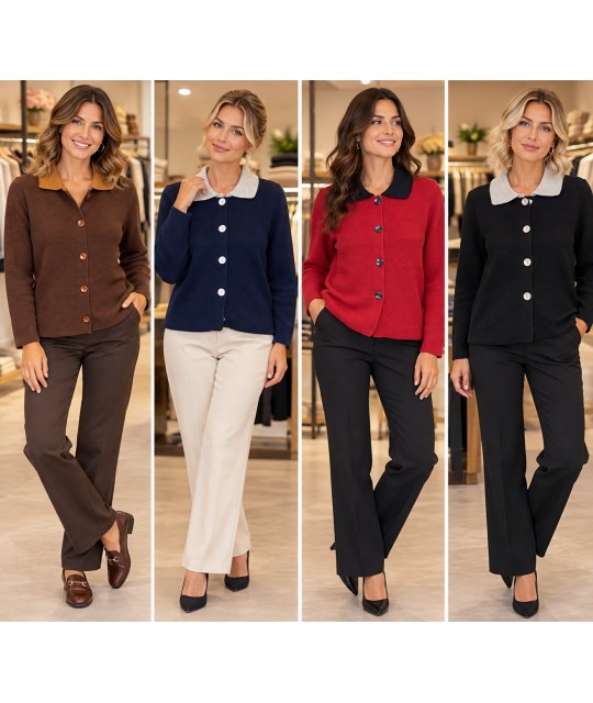 Maglia Bottoni 9511 - Desideri Oro Maglieria e t-shirt donna DO9511