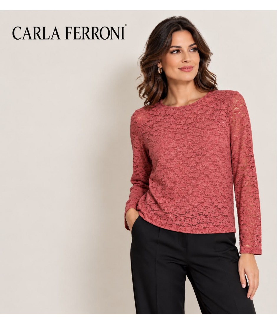 Maglia Macramè 50368 - Carla Ferroni Maglieria e t-shirt donna CF50368