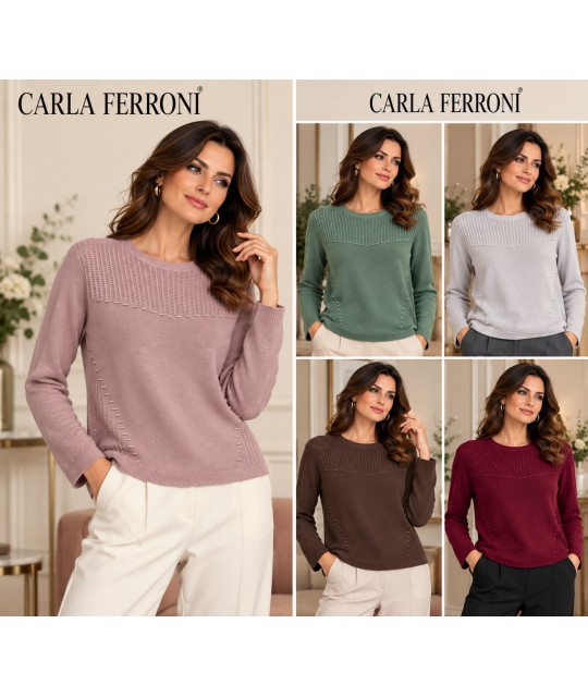 Maglia Pura Lana 4442 - Carla Ferroni Maglieria e t-shirt donna CF4442