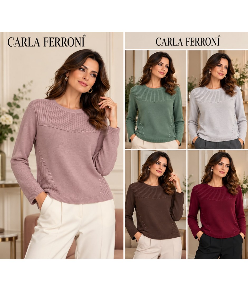 Maglia Pura Lana 4442 - Carla Ferroni Maglieria e t-shirt donna CF4442