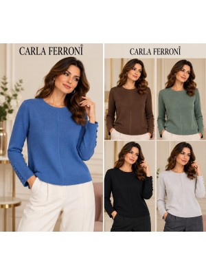 Maglia Pura Lana 4059 - Carla Ferroni Maglieria e t-shirt donna CF4059