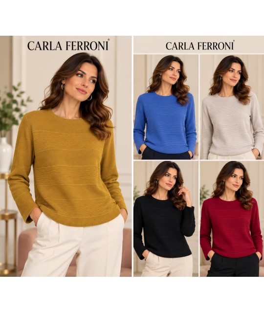 Maglia Pura Lana Over 4456 - Carla Ferroni Maglieria e t-shirt donna CF4456