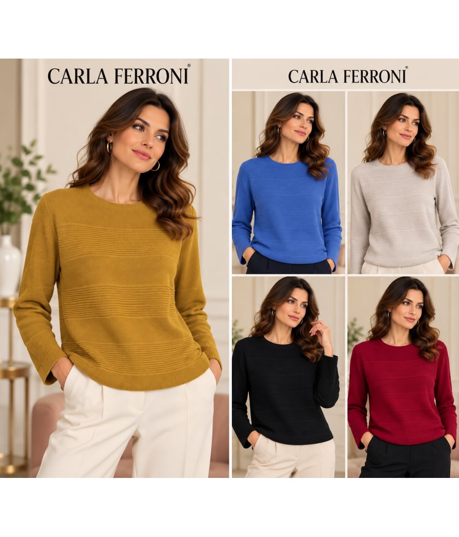 Maglia Pura Lana Over 4456 - Carla Ferroni Maglieria e t-shirt donna CF4456