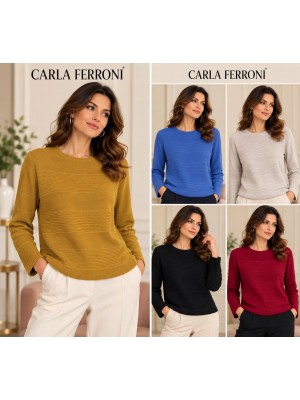 Maglia Pura Lana Over 4456 - Carla Ferroni Maglieria e t-shirt donna CF4456