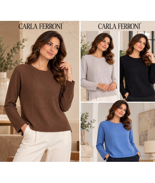 Maglia Pura Lana 4431 - Carla Ferroni Maglieria e t-shirt donna CF4431