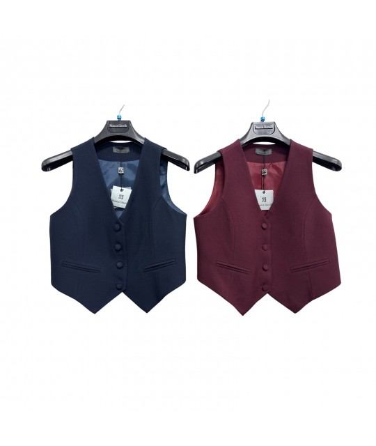 Gilet Tinta Unita 2625 - Bianca Ghirelli Spolverini e Coprispalle BG2625