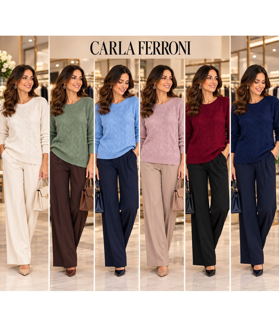 Maglia Pura Lana 4455 - Carla Ferroni Maglieria e t-shirt donna CF4455