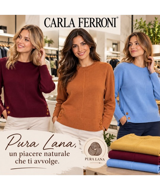 Maglia Pura Lana 4417 - Carla Ferroni Maglieria e t-shirt donna CF4417