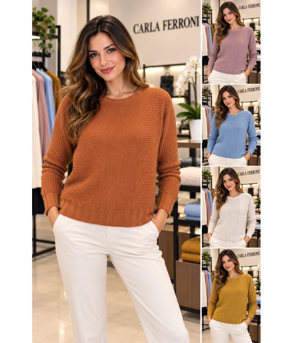 Maglia Pura Lana 4436 - Carla Ferroni Maglieria e t-shirt donna CF4436