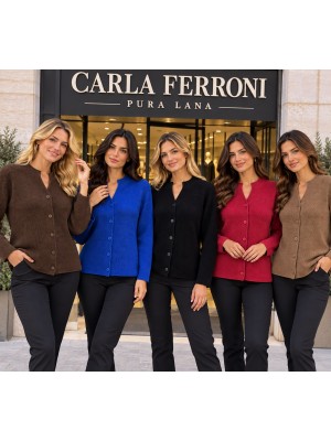 Maglia Bottoni Lana 4422 - Carla Ferroni Maglieria e t-shirt donna CF4422