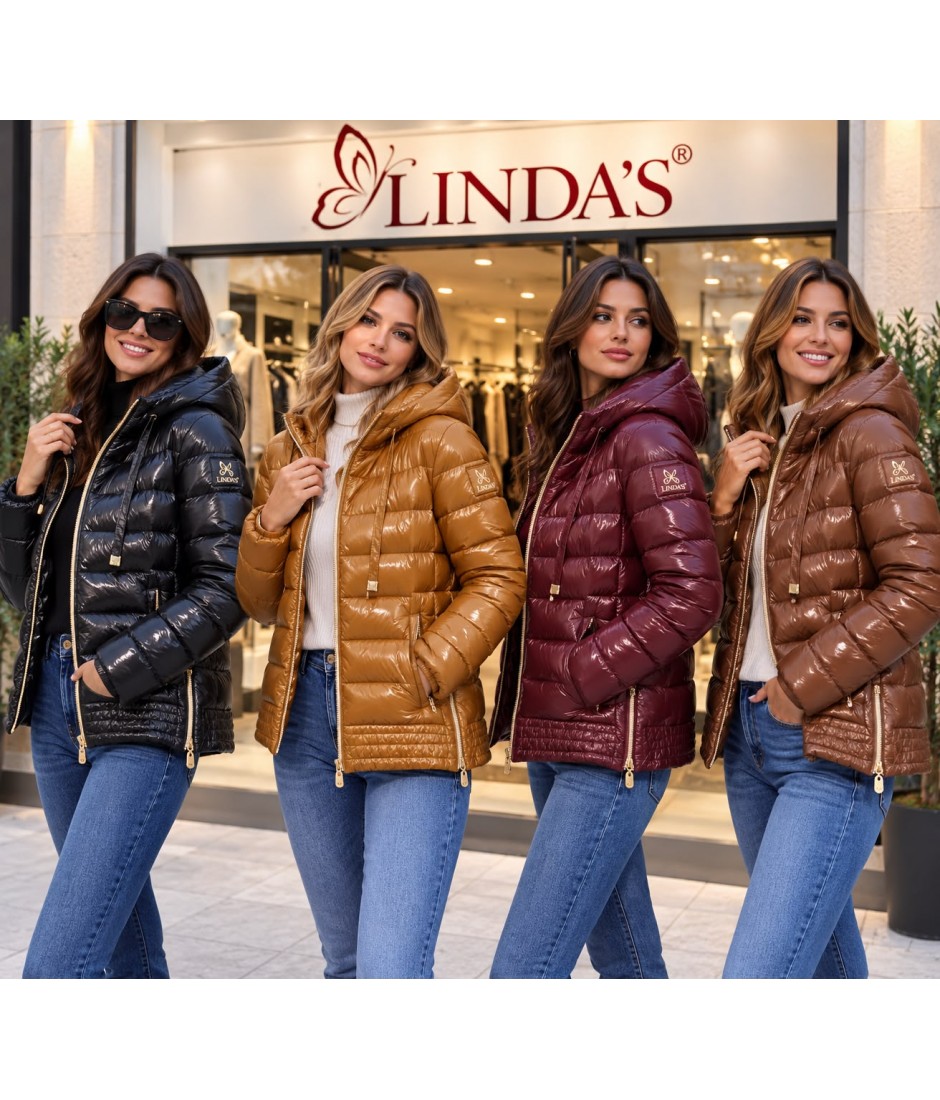 Giubbotto Cappuccio FW3536 - Linda's Cappotti e giubbotti LIFW3536