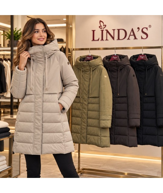 Giubbotto Cappuccio FW3511 - Linda's Cappotti e giubbotti LIFW3511