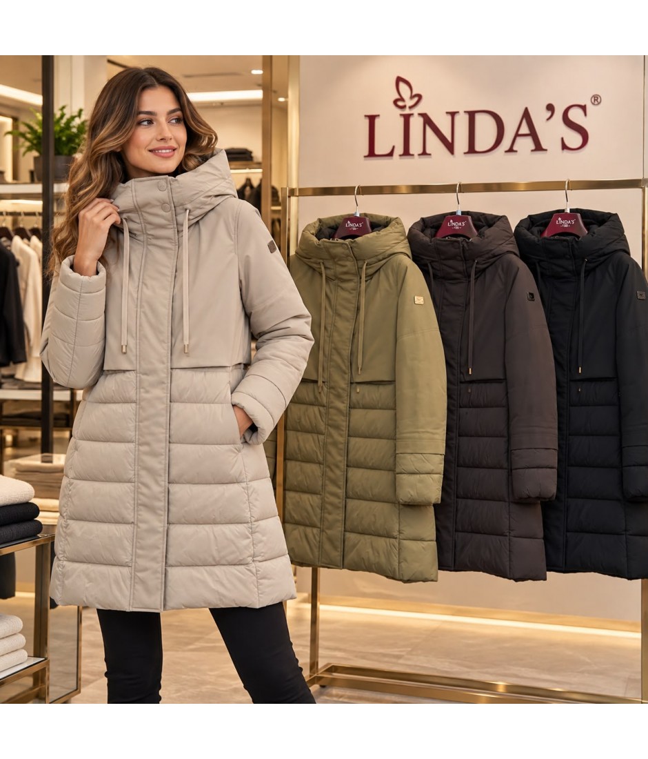 Giubbotto Cappuccio FW3511 - Linda's Cappotti e giubbotti LIFW3511