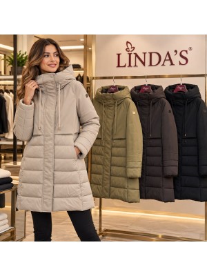 Giubbotto Cappuccio FW3511 - Linda's Cappotti e giubbotti LIFW3511