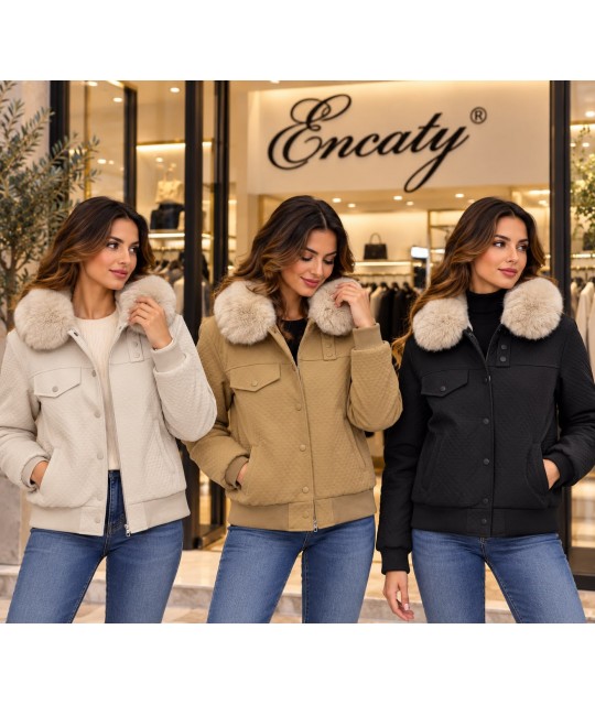 Giubbino Ecopelle 9906 - Encaty Piumini e giubbini EC9906