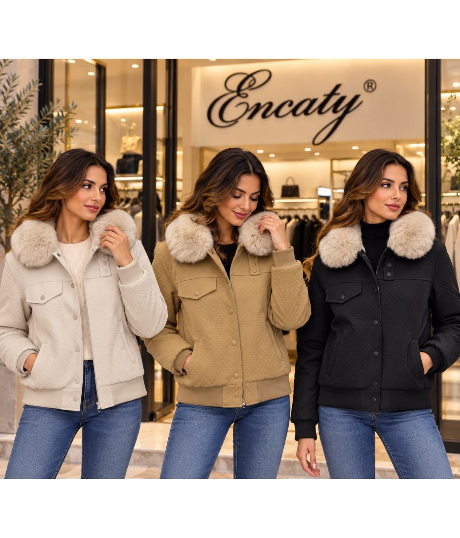 Giubbino Ecopelle 9906 - Encaty Piumini e giubbini EC9906