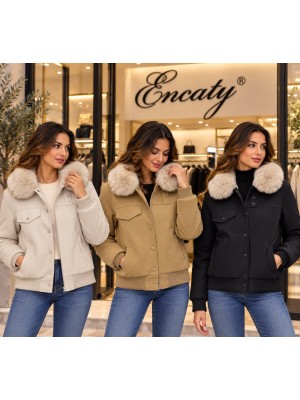 Giubbino Ecopelle 9906 - Encaty Piumini e giubbini EC9906