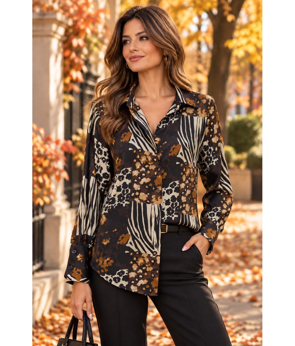 Camicia Fantasia D2955 - Romi-hò Camicie e Bluse donna RHD2955