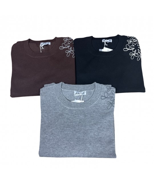 Maglia Ricamo 305 - Gaia B Maglieria e t-shirt donna GAIAB305