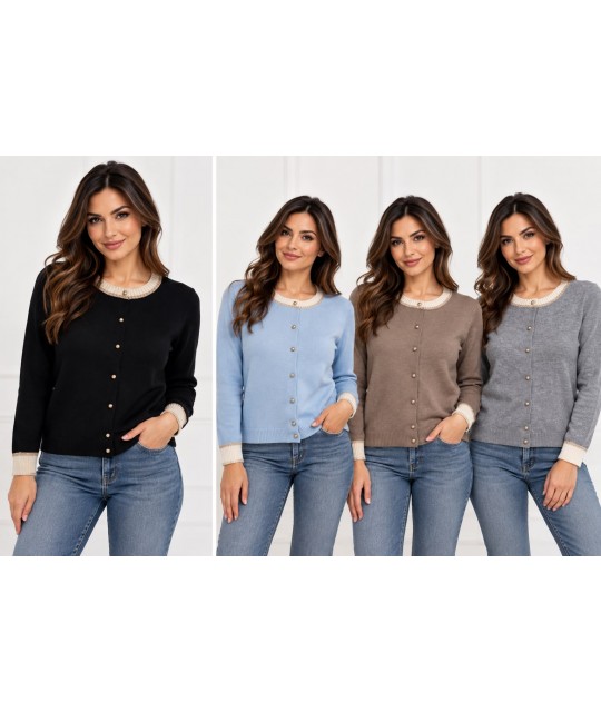 Maglia Bottoni B302 - Gaia B Maglieria e t-shirt donna GAIAB302
