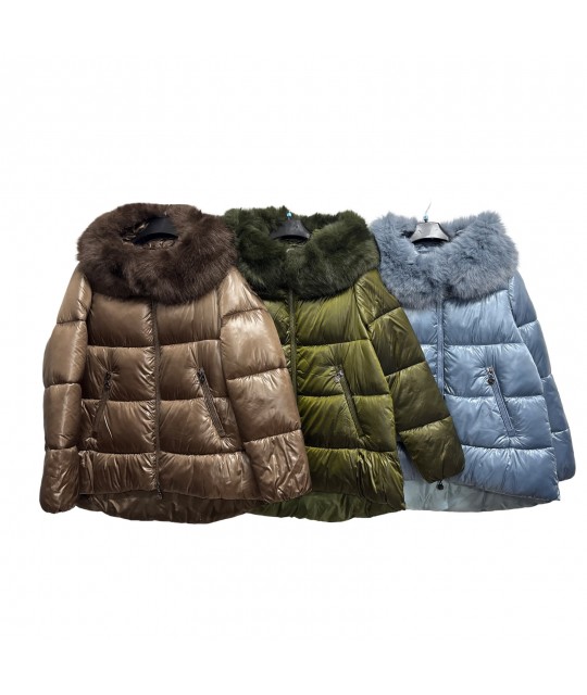 Giubbotto Pelliccia 2259 - Moda Più Anna Cappotti e giubbotti MPA2259