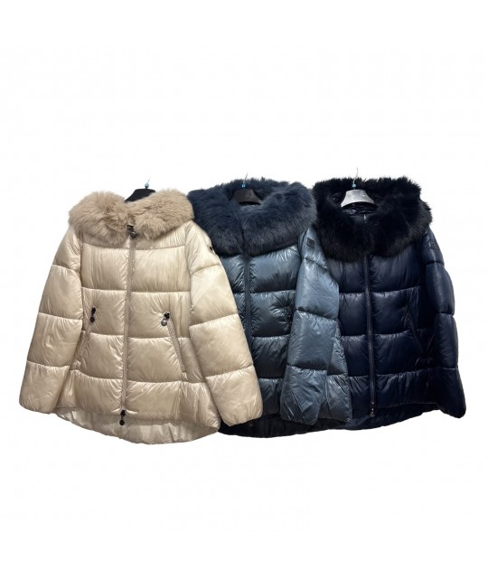 Giubbotto Pelliccia 2259 - Moda Più Anna Cappotti e giubbotti MPA2259
