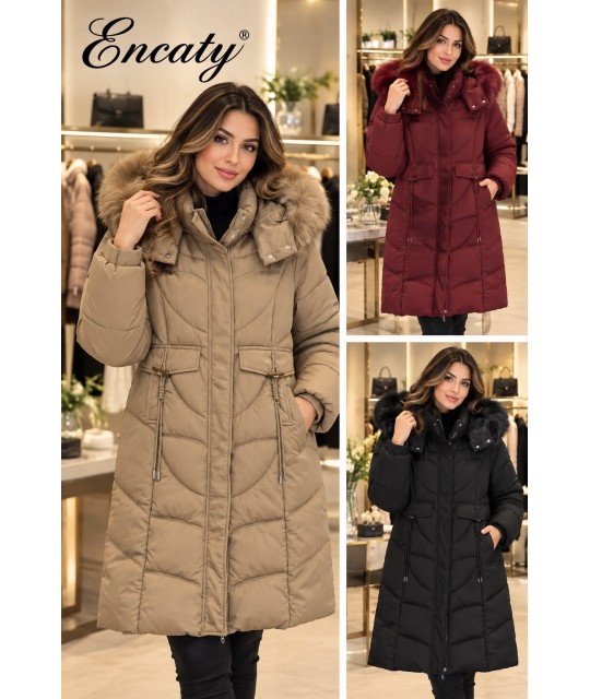 Giubbotto Cappuccio 8819 - Encaty Cappotti e giubbotti EC8819
