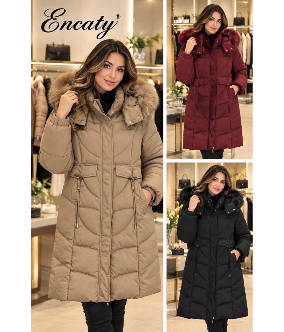 Giubbotto Cappuccio 8819 - Encaty Cappotti e giubbotti EC8819