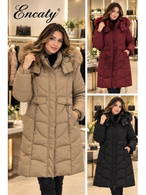 Giubbotto Cappuccio 8819 - Encaty Cappotti e giubbotti EC8819
