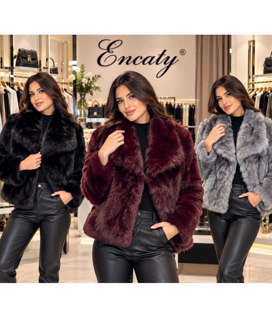 Pelliccia Ecologica 2513 - Encaty Pellicce ecologiche donna  EC2513