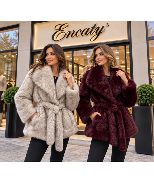 Pelliccia Ecologica 2519 - Encaty Pellicce ecologiche donna  EC2519