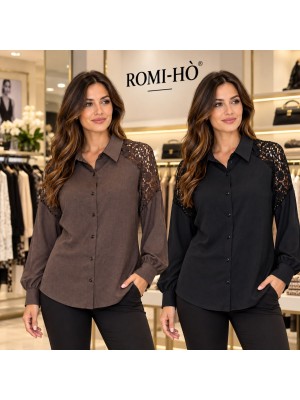 Camicia Macramè D2911 - Romi-hò Camicie e Bluse donna RHD2911